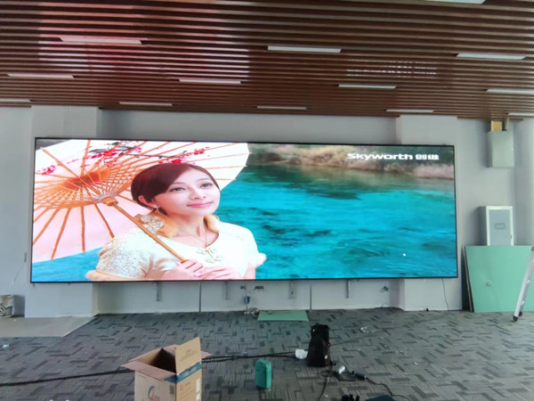 山阴P1.53led小间距屏安装案例